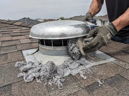 Cleaning Dryer Vent On Roof in Old Saybrook