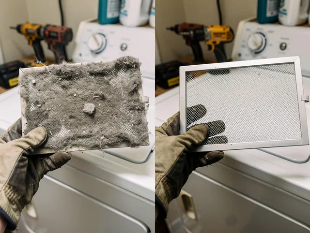 Professional lint trap cleaning by Old Saybrook Dryer Vent Cleaning in Old Saybrook