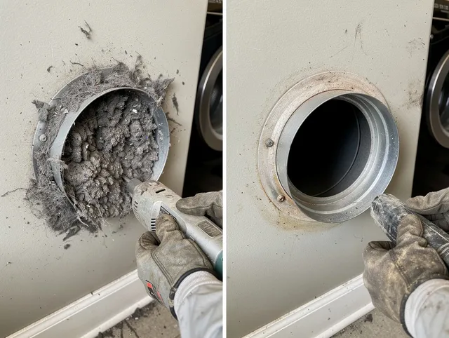 Professional clogged vent cleaning by Old Saybrook Dryer Vent Cleaning in Old Saybrook