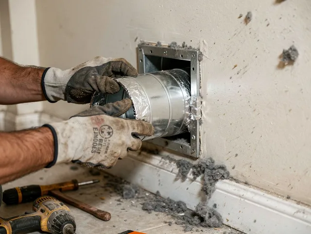 Professional dryer vent repair and installation by Old Saybrook Dryer Vent Cleaning in Old Saybrook